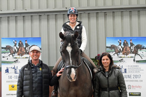 Carl Hester, Charlotte Dujardin and Valegro, Nina Barbour at the launch
